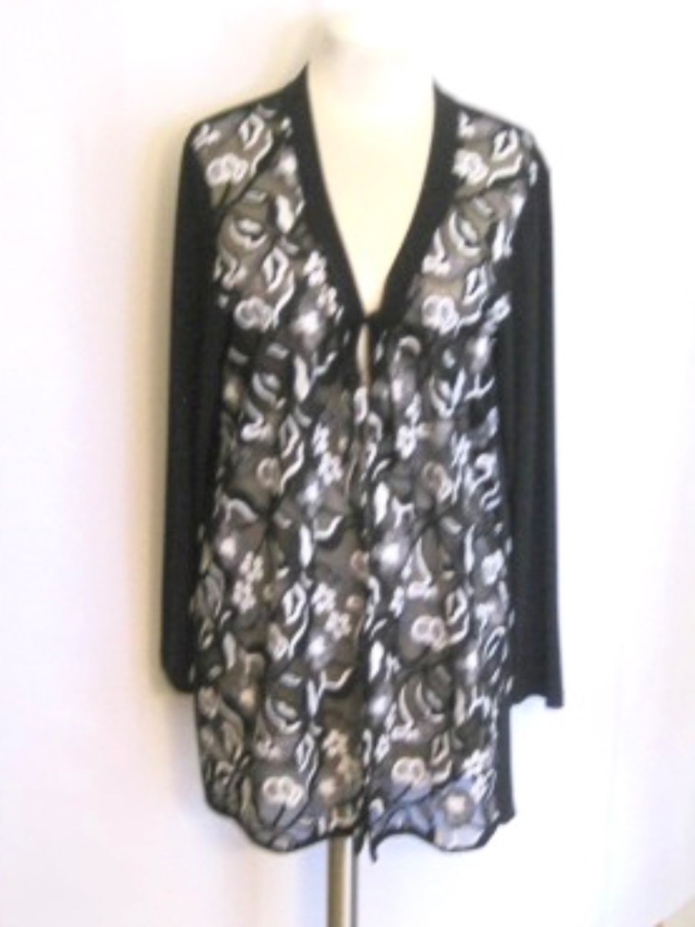 Lace (Canada) Embroidered Open Front Jacket